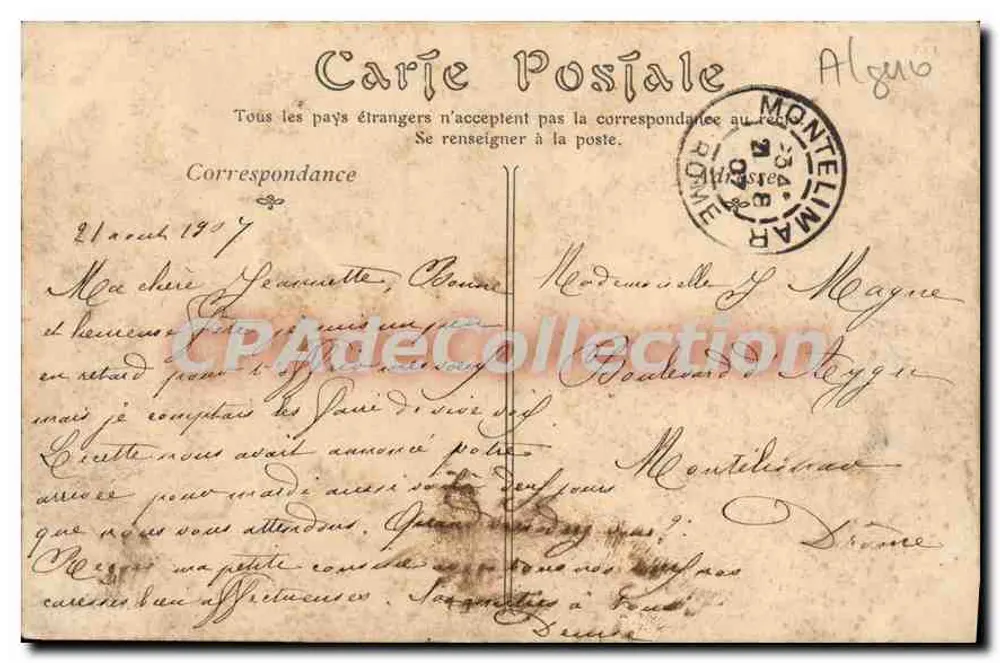 Argel — Bab-el-Oued — vista panorâmica — editor N. Phat, n° 118 - Verso