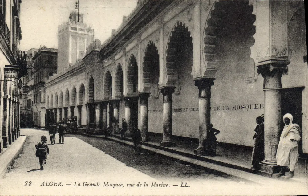 Alger — Die Große Moschee, Marine Straße — LL. - Vorderseite