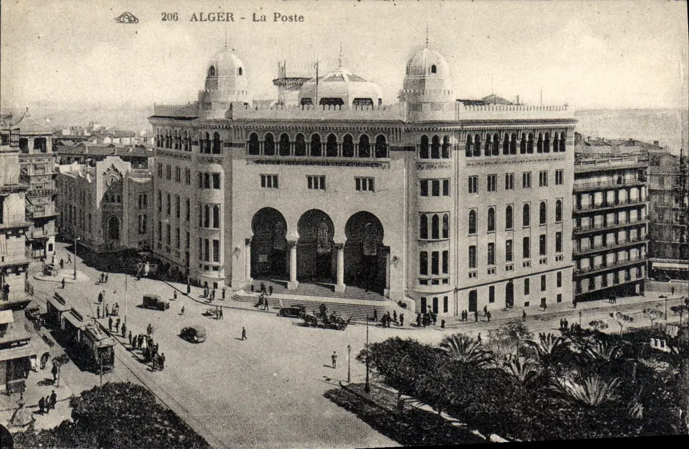 Argélia - A Postagem em Argel — n°206 - Frente