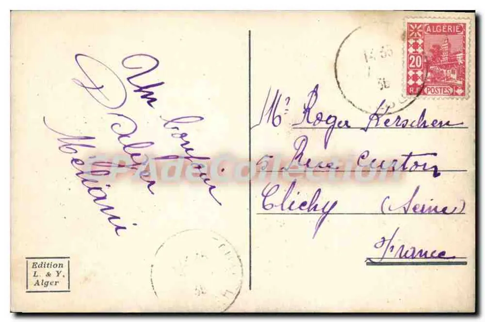 अल्जीर — फैकल्टीज — संस्करण L. & Y. Alger, संख्या 378 - पीछे