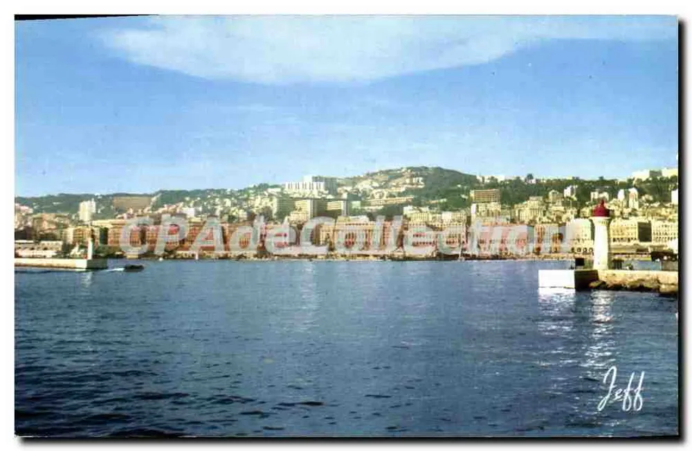 Argélia - Porto de Argel — vista geral — Edições JEFF, n°1002 - Frente