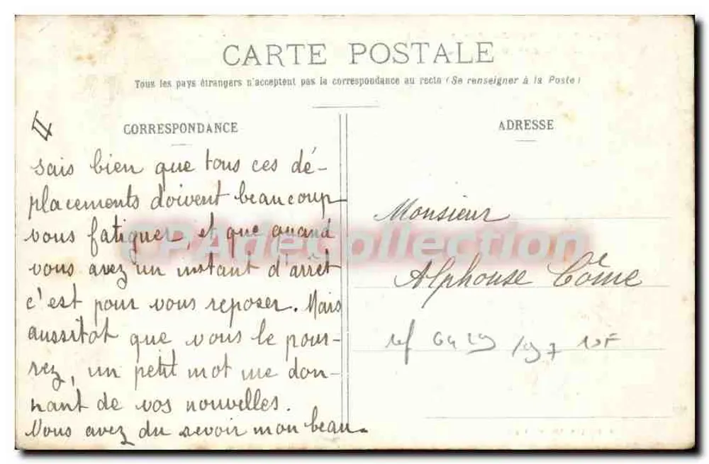 Algier - Versuchsgarten - Palmengasse — J. Bringau, Verleger, Algier - Rückseite