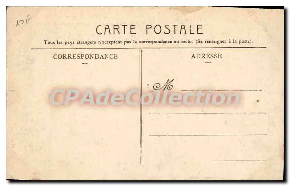 Konsularpalast und Boulevard de France — Alger — Verleger Zora Brunier, Nr. 309 - Rückseite