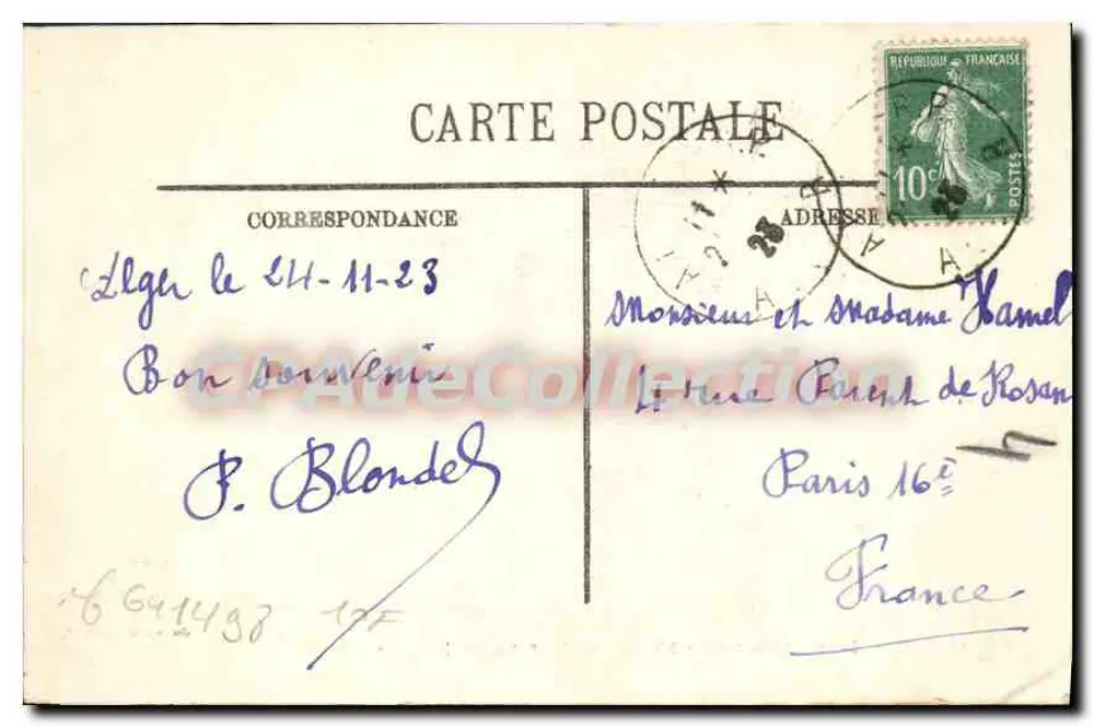 Alger — Innenansicht der Moschee, Rue de la Marine — Collection Idéale P. 5 - Rückseite