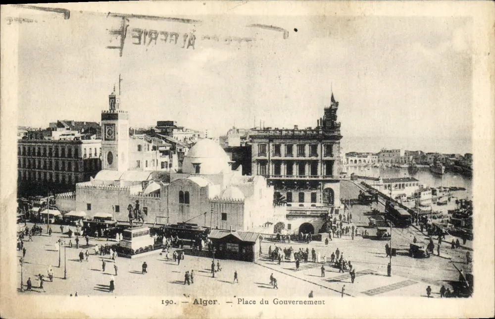 Argel — Place du Gouvernement — Phototyp. Et. Photo Rochambeau - Frente