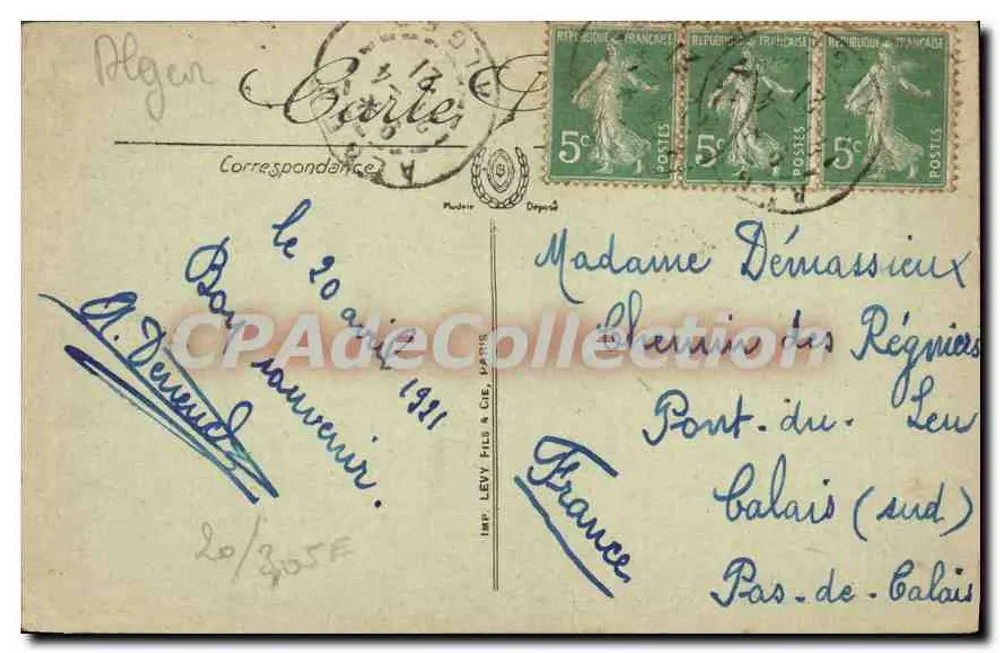 Alger — A Amiralidade e a Defesa Móvel — LL. N°300 - Verso