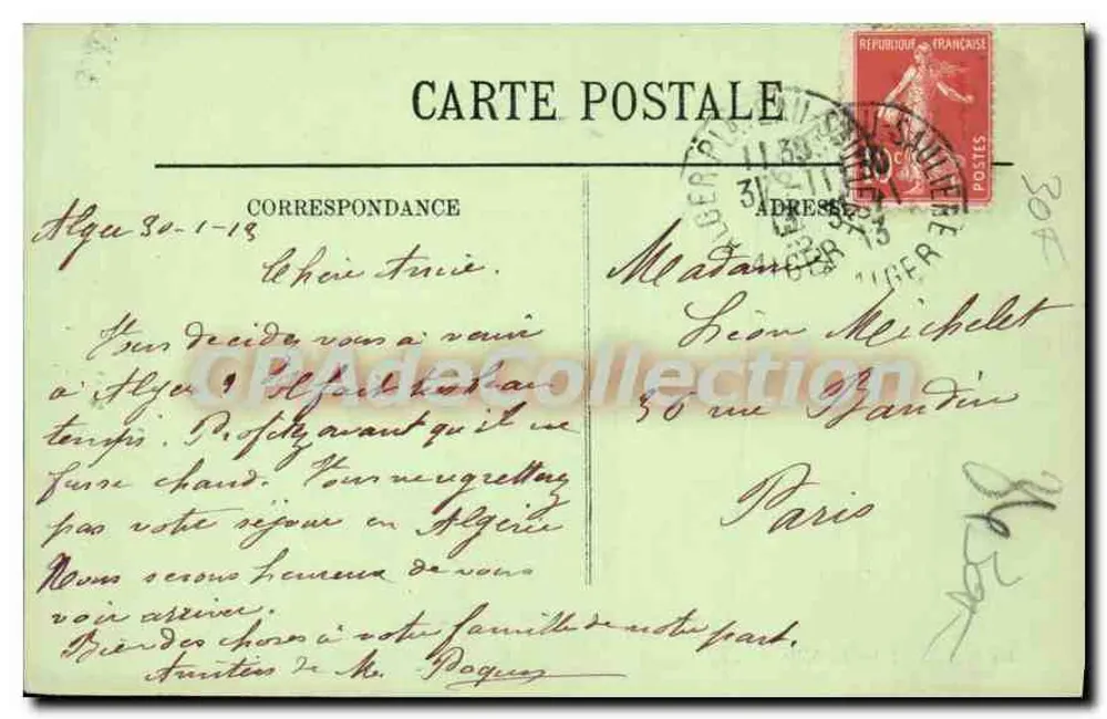 Argel — O Môle — LL. — n° 96 - Verso