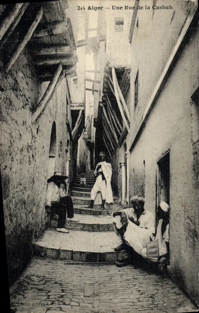 Alger — Una Calle de la Casbah — Pégon-Dézé - Anverso