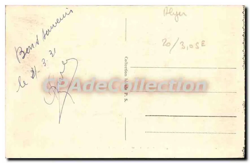 ALGER - A Mesquita de Sidi Abderhaman — Coleção R. S. - Verso