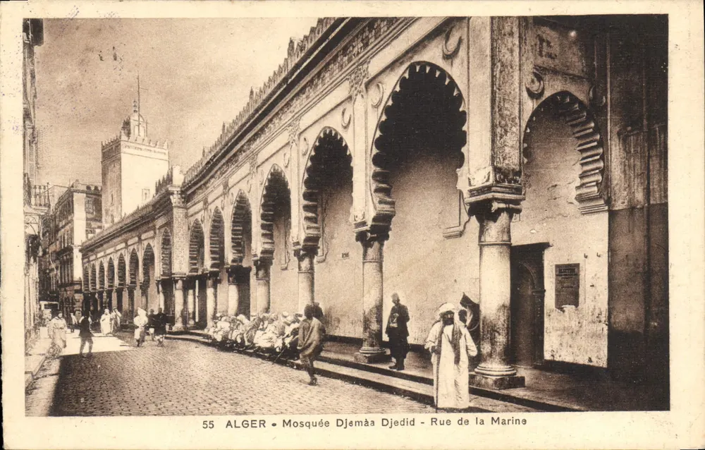 Alger - Moschee Djemâa Djedid - Rue de la Marine — unbekannter Verlag, Nr. 55 - Vorderseite