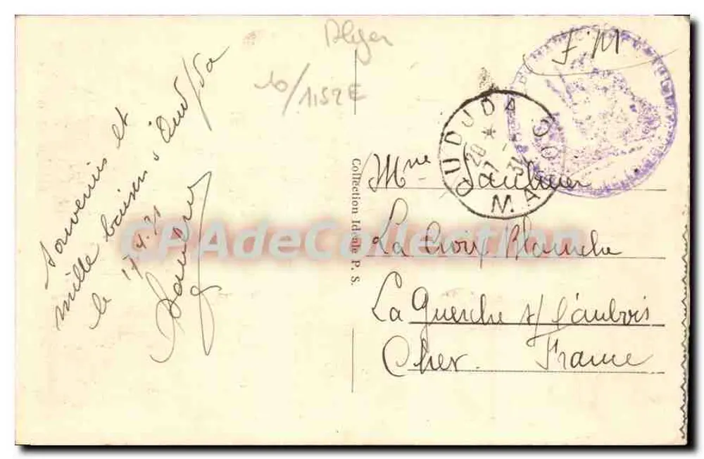 Alger - Moschee Djemâa Djedid - Rue de la Marine — unbekannter Verlag, Nr. 55 - Rückseite