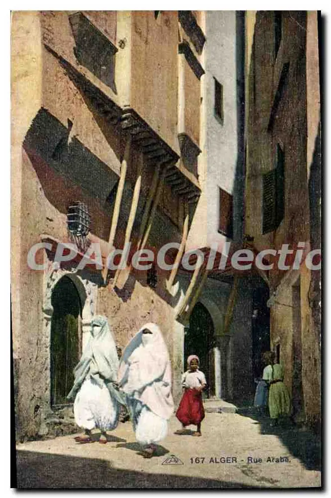 अल्जीरिया - अरबा रू - रू के दृश्य सहित ढके हुए महिलाएं - सी ए आर्ट्स फोटोमैकेनिक, स्ट्रासबर्ग, संख्या 167 - आगे