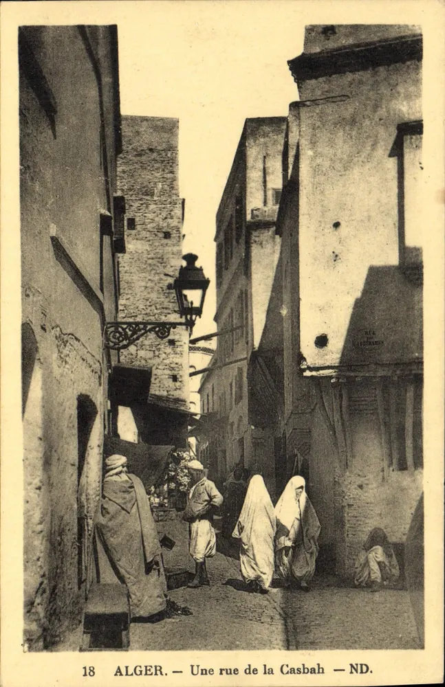 Algeri - Una strada della Casbah — ND. — ND. - Recto