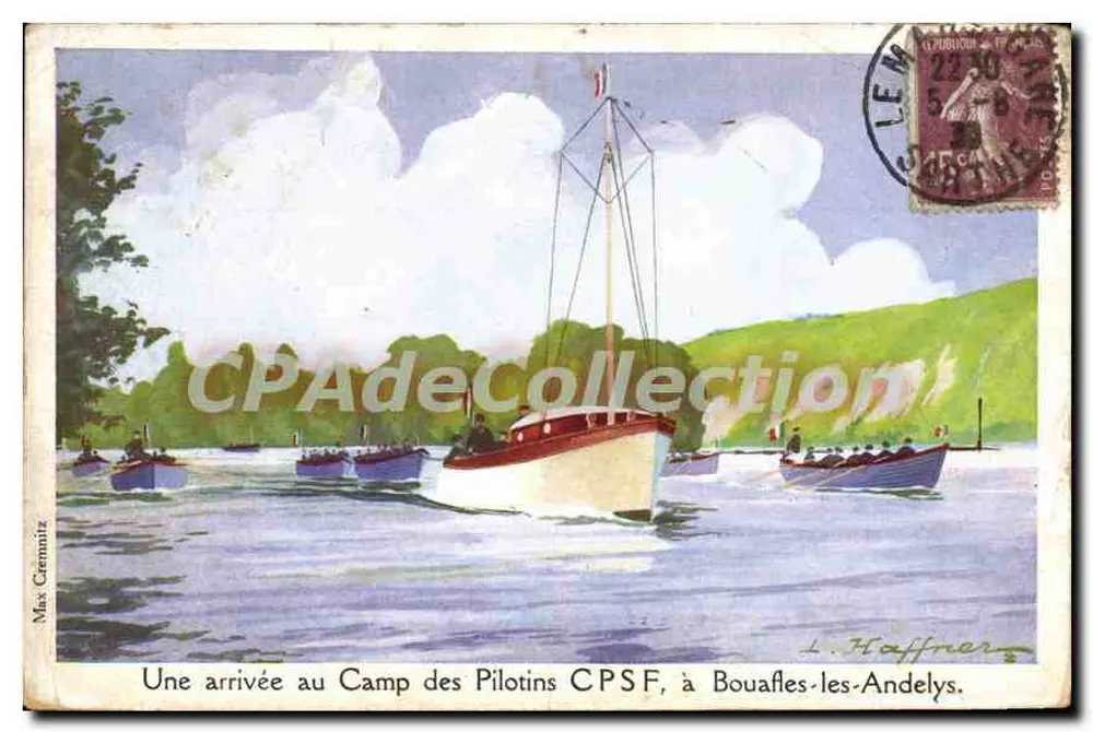 Ankunft am Camp des Pilotins CPSF — Bouafles-les-Andelys — Max Gennnitz - Vorderseite