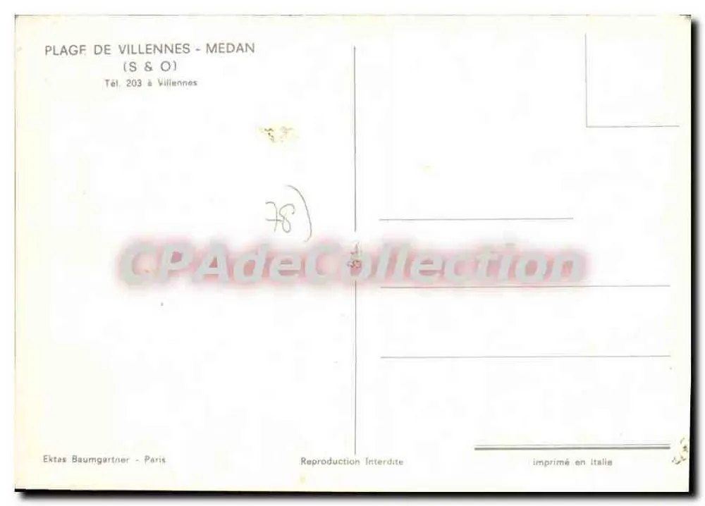 Praia de Villennes — Médan — Ektas Baumgartner, Paris - Verso