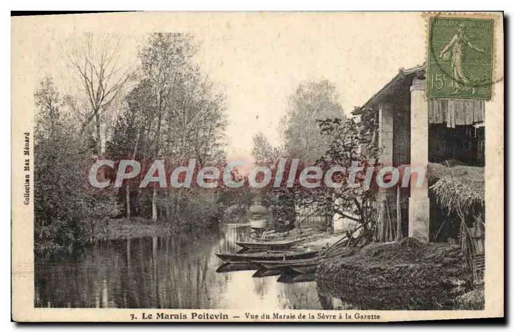 Der Marais Poitevin — Ansicht des Marais von der Sèvre bis zur Garette — Sammlung Mar Ménard - Vorderseite