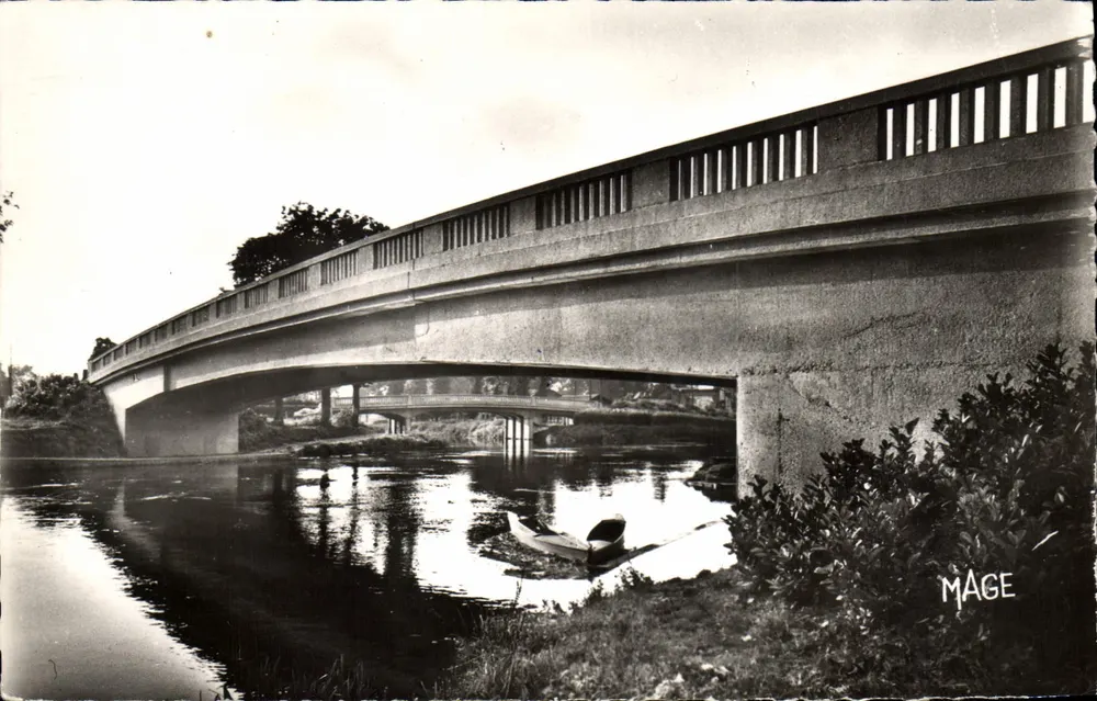 Abbeville (Somme) - Pont des Prés — Pont de la Portelette — Verlag MAGE, Nr. 140 - Vorderseite