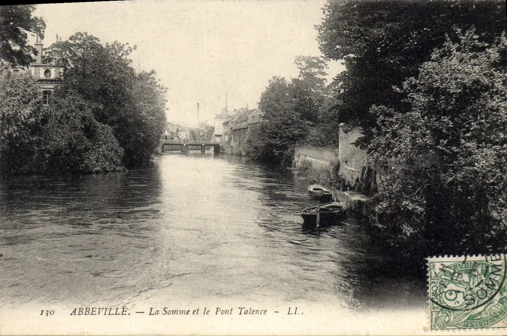 Abbeville — Die Somme und die Brücke Talence — LL. — n° 130 - Vorderseite
