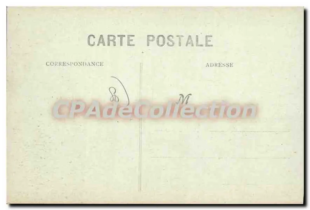 Albert (Somme) — A Rua de Nemours — Ruínas após a guerra — R. Lelong, 21, Rue St-Martin, Amiens - Verso