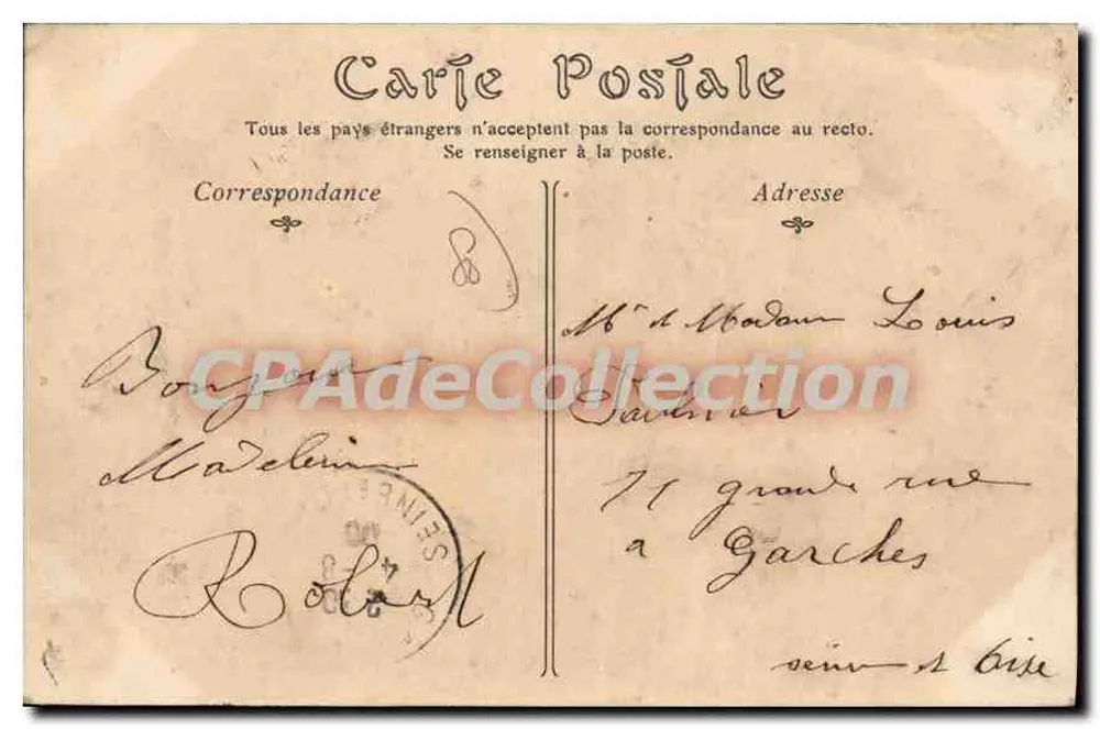 AMIENS — Port d'Aval — Herbout, papetier, 19, Rue de Noyon - Rewers