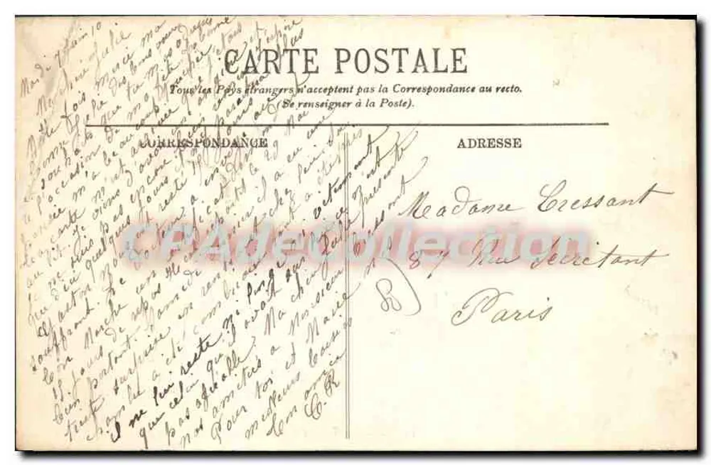 Amiens — Die Rue des Majots und die Rue d'Engoulvent — L.L. - Rückseite