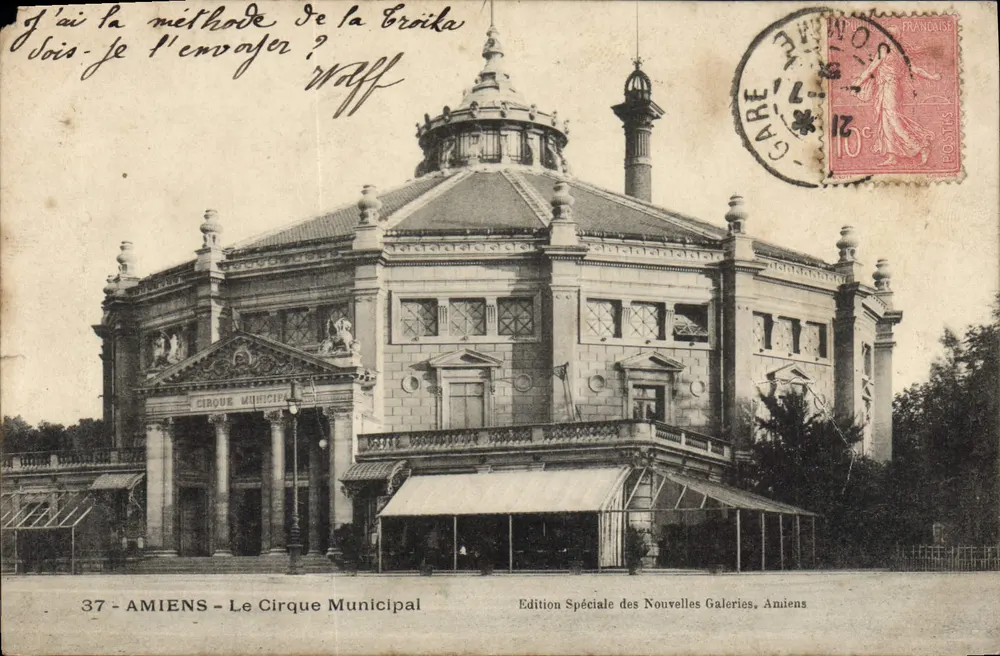 Amiens — Cirque Municipal — Wydanie Specjalne Nowych Galerii, Amiens, nr 37 - Awers