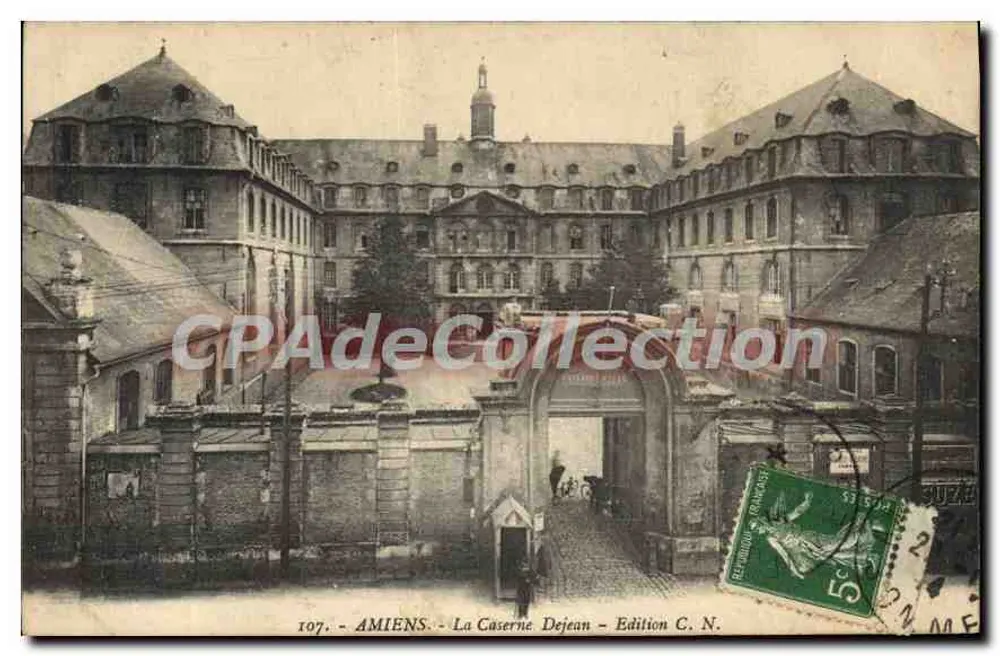 Amiens - A Caserna Dejean — Edição C. N. - Frente