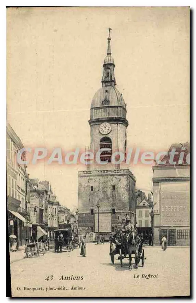 Amiens — O Sino — O. Hacquart, fot.-edit., Amiens, n°43 - Frente
