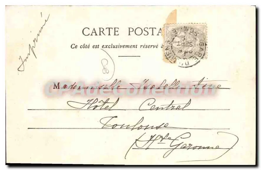 O Velho Amiens — Passage Jossart — L. Caron, fot.-edit., Amiens - Verso