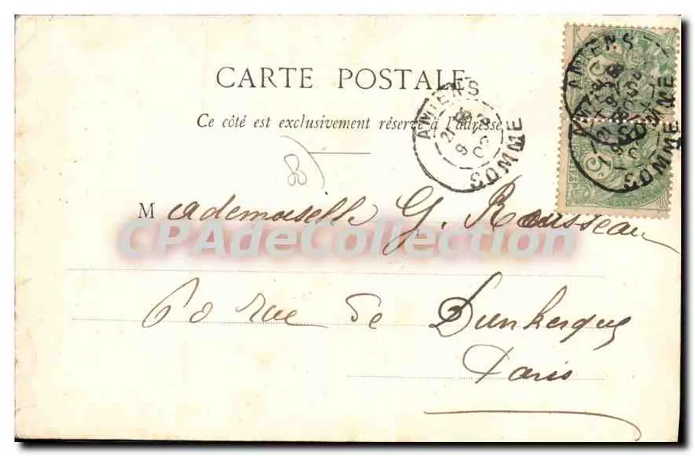Alt-Amiens - Rue des Tanneurs — L. Caron, phot.-édit., Amiens, n°117 - Rückseite