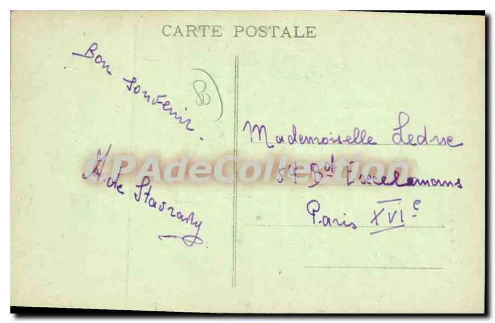 Amiens - Rue des Tanneurs — vista com canal e catedral — H. Caron, foto-editora - Verso