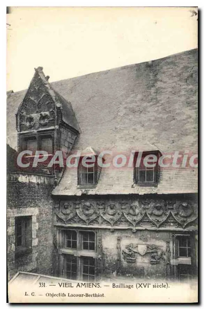 Velho Amiens — Bailliage (século XVI) — L. C. — Objetivos Lacour-Berthiot - Frente