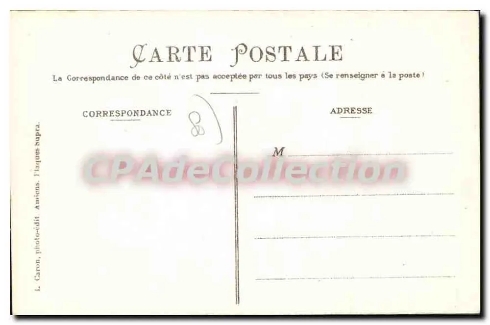 Velho Amiens — Bailliage (século XVI) — L. C. — Objetivos Lacour-Berthiot - Verso