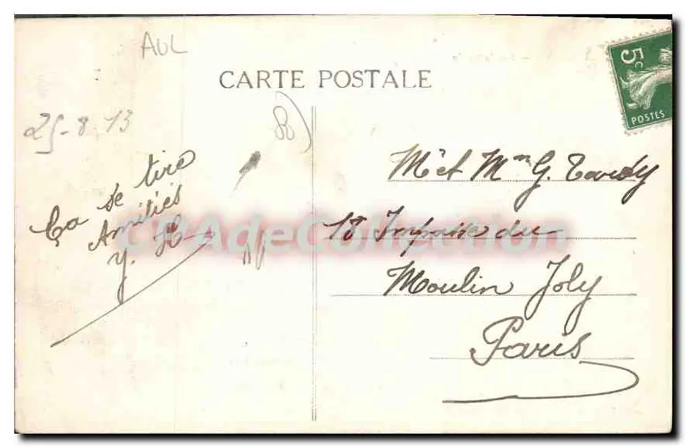Onival — Sobre a Areia — Foto H. Mitan, 9 rue Quinquerue, Ault (Somme) - Verso