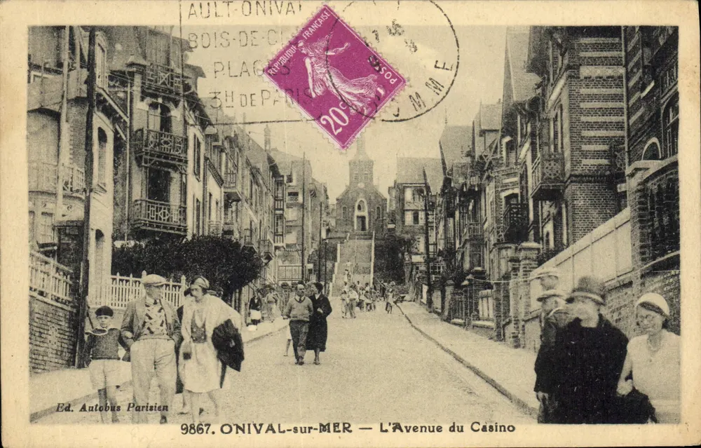 ONIVAL-sur-MER — Die Avenue des Casinos — Verlag Autobus Parisien n° 9867 - Vorderseite