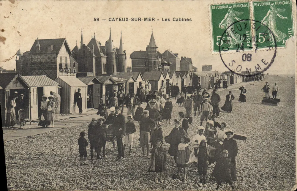 CAYEUX-SUR-MER — As Cabines — Editor: S. T. (n° 59) - Frente