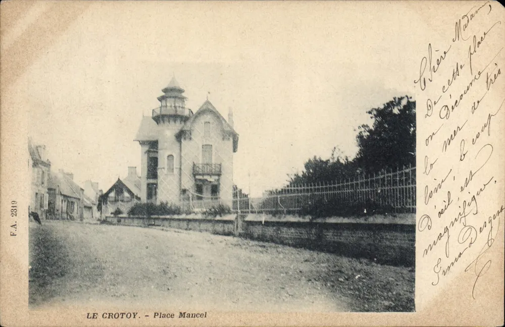 Le Crotoy - Place Mancel — vista do farol da praça, editor F.A. 2319 - Frente