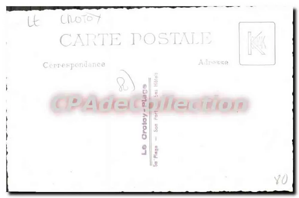 Le Crotoy — Praia — Suas Praias — editor KRAAK - Verso
