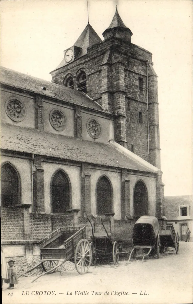 Le Crotoy — Die alte Kirchturms — LL. n°24 - Vorderseite