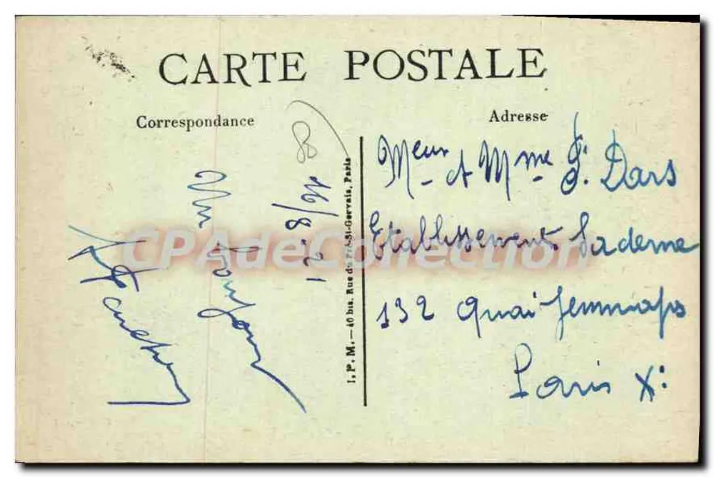 Fort-Mahon - Abfahrt zur Promenade — Edit Marat - Rückseite