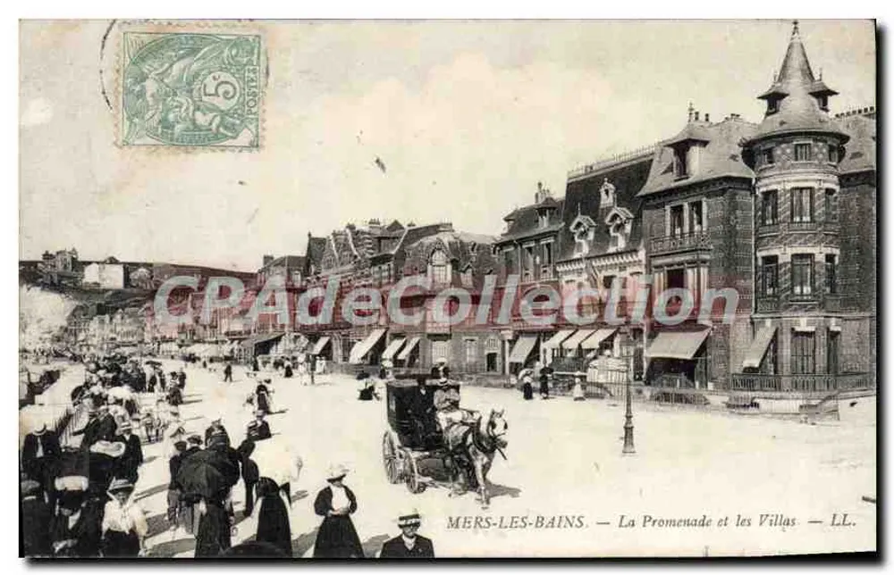 Mers-les-Bains — Ansicht der Promenade und der Villas — LL. - Vorderseite