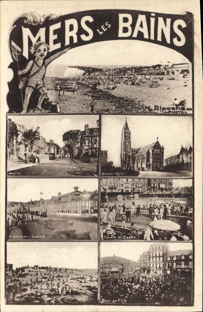 Mers-les-Bains — Vista panorâmica e locais turísticos — Ripoche, n°88 - Frente