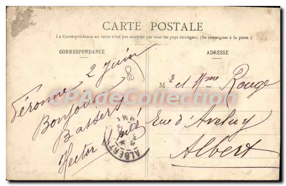 Ansicht von PÉRONNE vom Saint-Jean-Turm — Pérone, Imp.-Lib. Layton - Rückseite