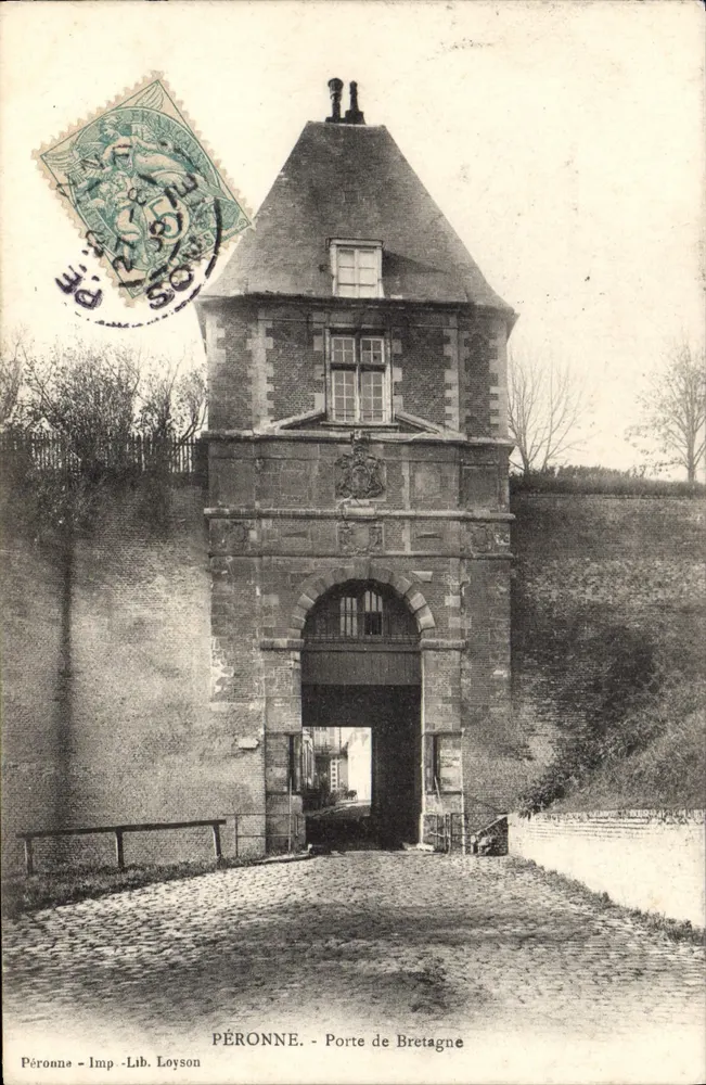 Péronne - Porte de Bretagne — Imp. Lib. Loyson - Voorkant