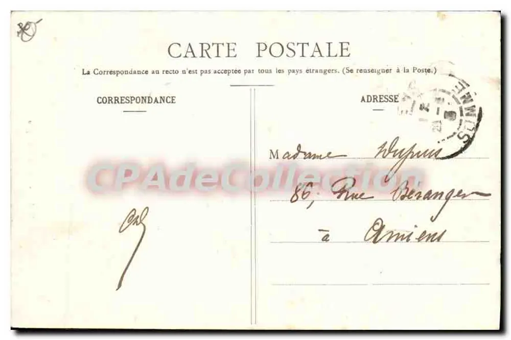 Péronne - Porte de Bretagne — Imp. Lib. Loyson - Achterkant