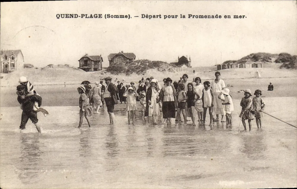 Quend-Plage (Somme) — Abfahrt zur Promenade am Meer - Vorderseite
