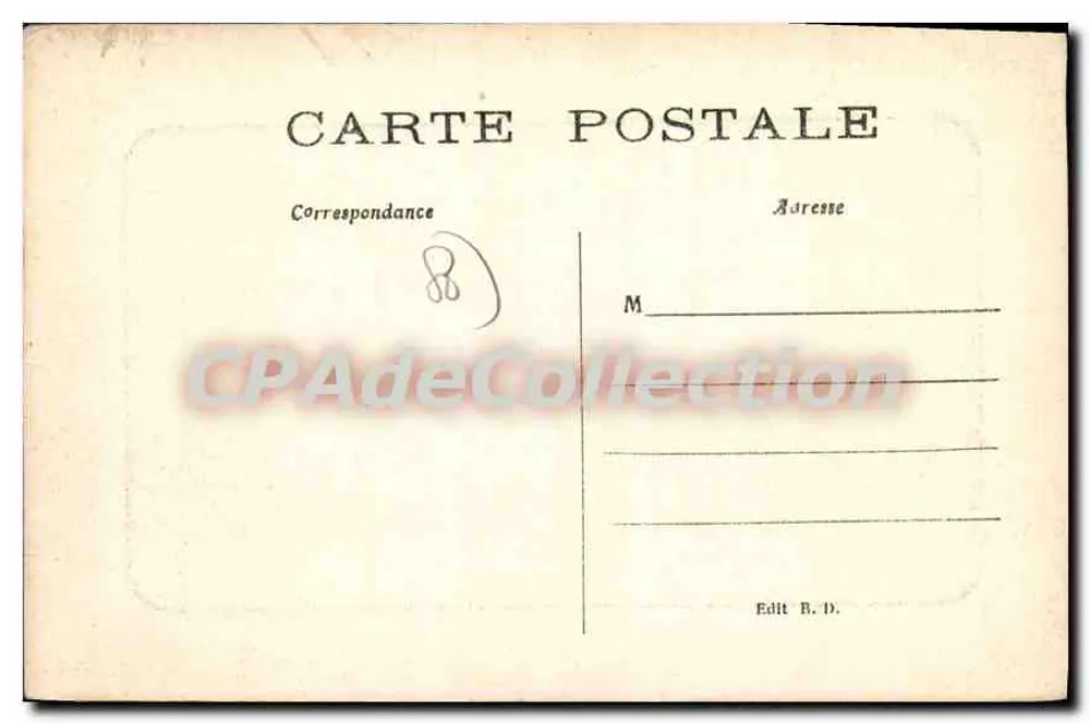 St-Valéry-sur-Somme — Die Kirche und die Klippen — Verlag R. D. - Rückseite