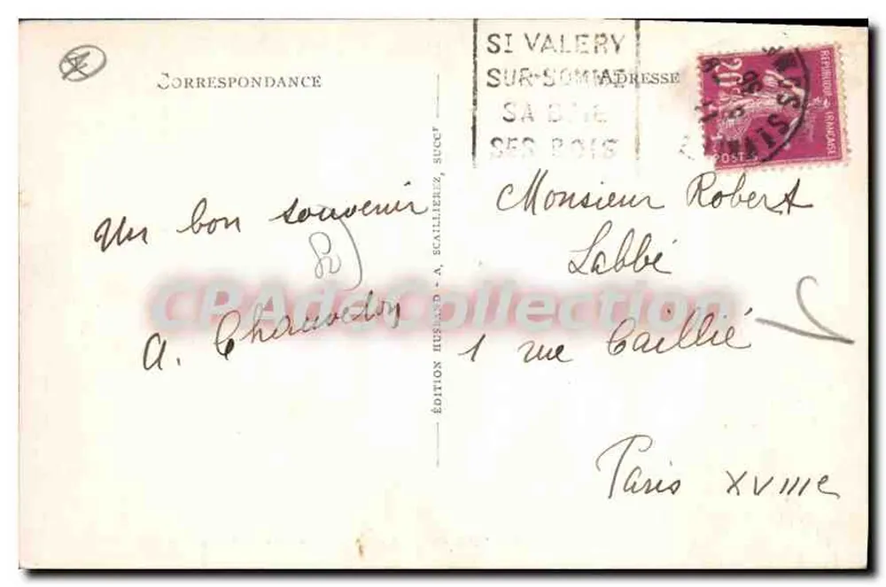 Saint-Valéry-sur-Somme — Le Quai Blavet und die Somme — Edition A. Scallierez, n°141 - Rückseite