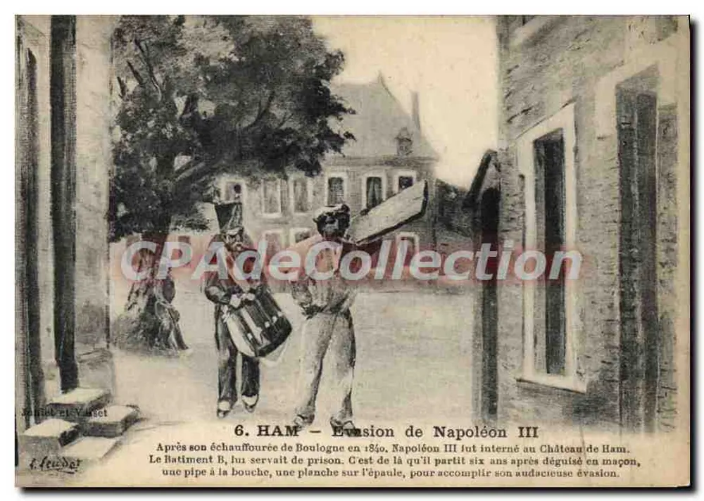 Ham — Flucht Napoleons III — J. Leuget - Vorderseite