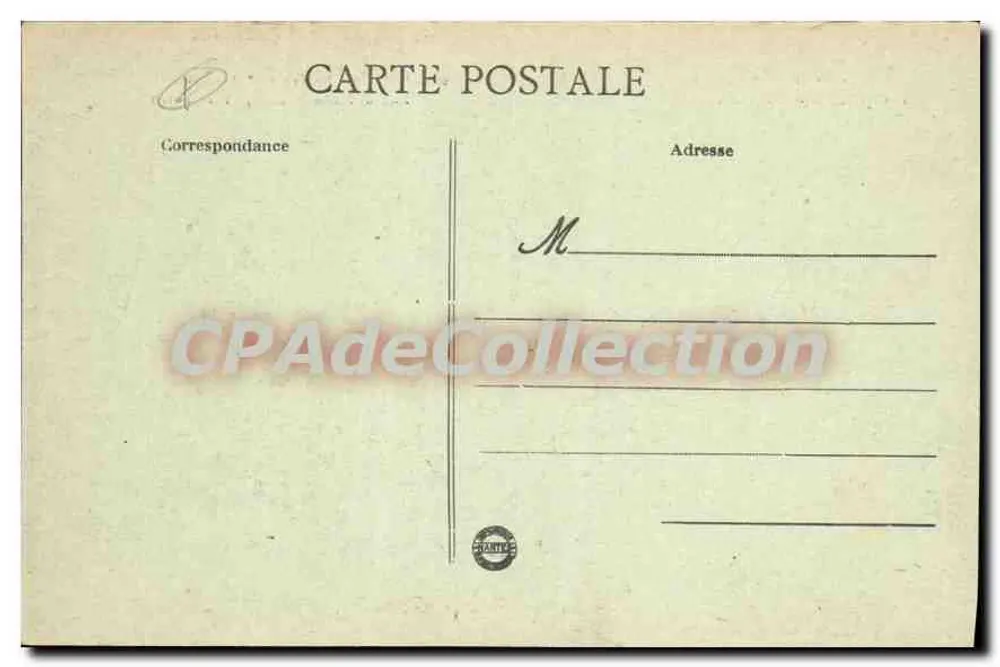 Fresnières (Somme) - A Igreja — Guerra 1914-17 — L. C. H. Visé, Paris, n°652 - Verso